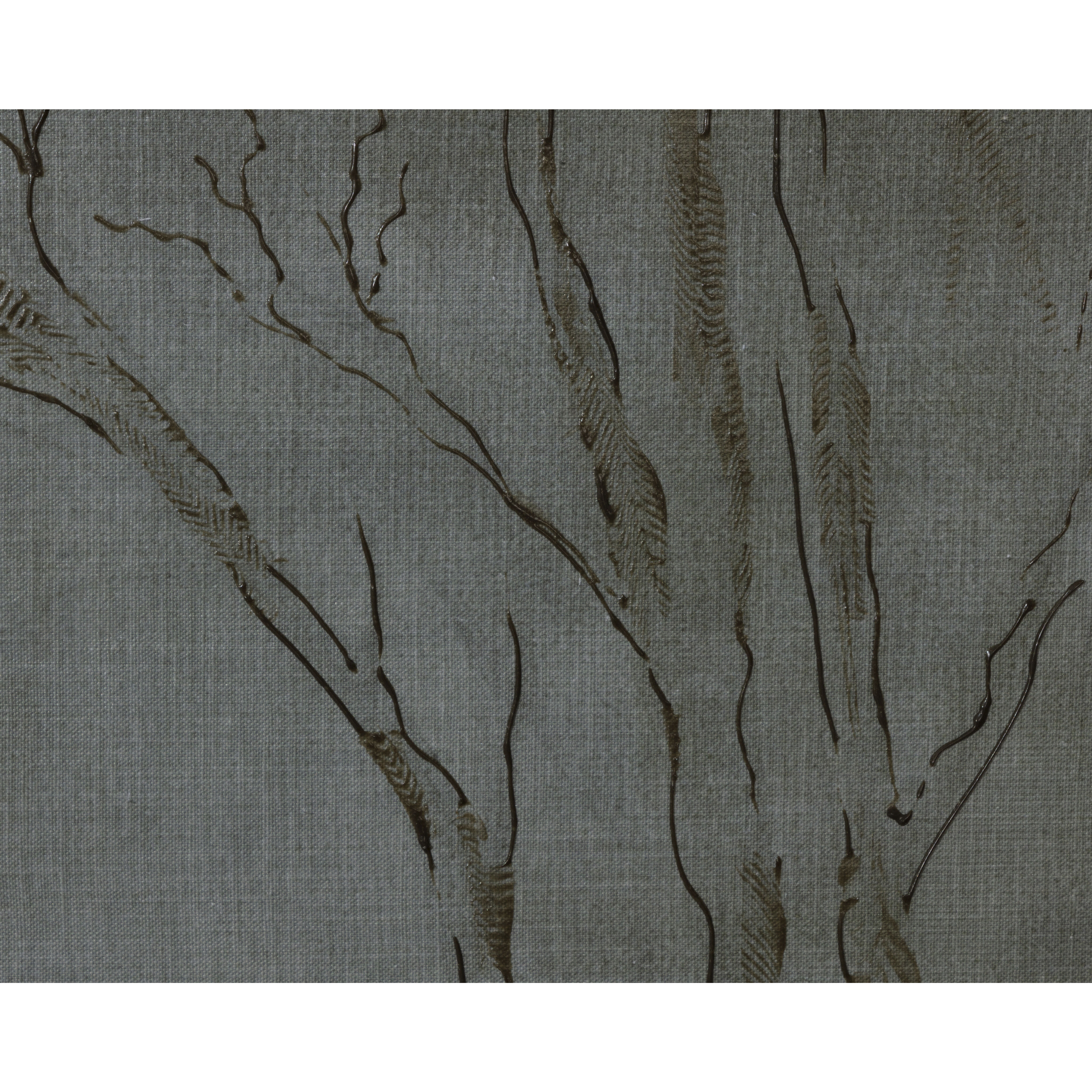 Enchanted Forest Brown Floater Frame / Green Wall Art, Nature